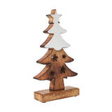 Christmas Tree Two Toned Wooden Figurine-Lange General Store