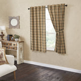 Cider Spice Short Panel Curtains-Lange General Store