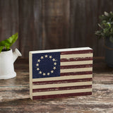 Colonial Flag Wooden Sign-Lange General Store