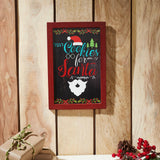 Cookies For Santa Framed Wall Hanging Sign-Lange General Store