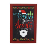 Cookies For Santa Framed Wall Hanging Sign-Lange General Store