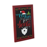 Cookies For Santa Framed Wall Hanging Sign-Lange General Store