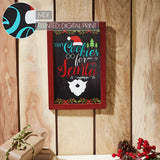 Cookies For Santa Framed Wall Hanging Sign-Lange General Store