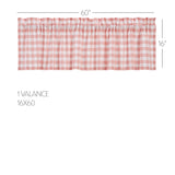 Coral Ann Buffalo Check Valance-Lange General Store