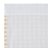 Cornsilk Yellow Buffalo Check Short Panel Curtains-Lange General Store