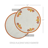 Country Halloween Braided Placemat-Lange General Store