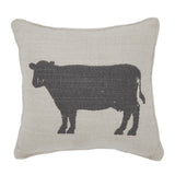 Cown Silhouette Mini Pillow 6x6-Lange General Store