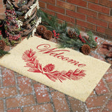 Cranberry Pinecone Door Mat-Lange General Store