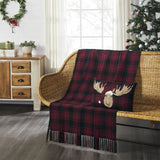 Cumberland Red Black Plaid Throw-Lange General Store