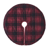 Cumberland Red Black Plaid Tree Skirt-Lange General Store