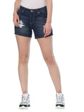 Distressed Denim Shorts-Lange General Store