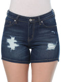 Distressed Denim Shorts-Lange General Store