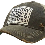 Distressed Trucker Cap - Country Music & Cocktails-Lange General Store