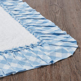 Dusk Blue Buffalo Check Bath Mat-Lange General Store