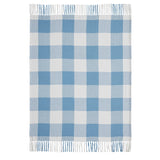 Dusk Blue Check Woven Throw-Lange General Store