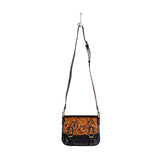 Ebony Scarlett Hand-Tooled Shoulder Bag-Lange General Store