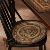 Espresso Braided Chair Pad-Lange General Store