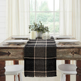 Exton Black Table Runner-Lange General Store