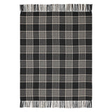 Exton Black Tan Plaid Throw-Lange General Store