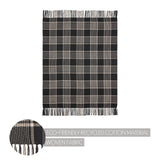 Exton Black Tan Plaid Throw-Lange General Store