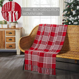 Exton Red Plaid Throw-Lange General Store