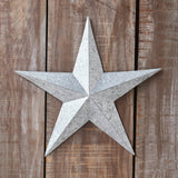 Faceted Metal Star Galvanized - Multipe Sizes-Lange General Store