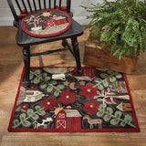 Farm Life Hooked Rug-Lange General Store