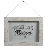 Farmhouse Framed Sign - Fresh Cut Flowers-Lange General Store