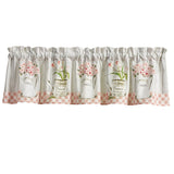 Farmhouse Peonies Valance-Lange General Store