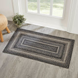 Farmstead Black Collection Braided Rugs - Rectangle - Lange General Store