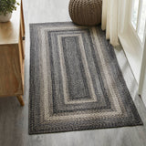 Farmstead Black Collection Braided Rugs - Rectangle - Lange General Store