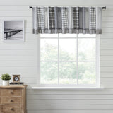 Farmstead Black Patchwork Valance-Lange General Store