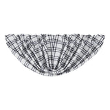 Farmstead Black Plaid Balloon Valance-Lange General Store