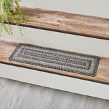 Farmstead Black Rectangle Stair Tread Latex Rug-Lange General Store