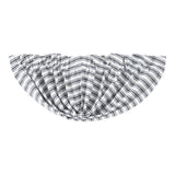 Farmstead Black Ticking Stripe Balloon Valance-Lange General Store