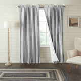 Farmstead Black Blackout Panel Curtain-Lange General Store