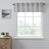 Farmstead Black Ticking Stripe Valance - Lange General Store