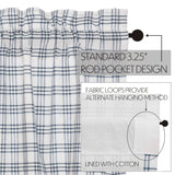 Farmstead Blue Plaid Panel Curtains-Lange General Store