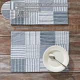 Farmstead Blue Quilted Placemats - Set of 2-Lange General Store