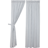 Sawyer Mill Blue Ticking Stripe Panel Curtains-Lange General Store