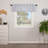 Sawyer Mill Blue Ticking Stripe Valance-Lange General Store