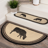 Sawyer Mill Cow Braided Half Circle Rug-Lange General Store