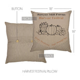 Farmstead Charcoal Harvest Festival Pillow-Lange General Store