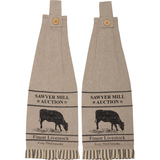 Sawyer Mill Charcoal Kitchen Towels - Cow-Lange General Store