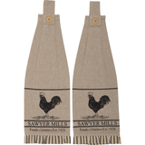 Sawyer Mill Charcoal Kitchen Towels - Poultry-Lange General Store