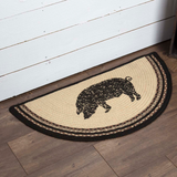 Sawyer Mill Pig Braided Half Circle Rug-Lange General Store