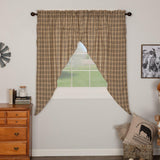 Sawyer Mill Plaid Prairie Curtains-Lange General Store