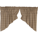 Sawyer Mill Charcoal Prairie Swag Curtains-Lange General Store