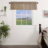 Sawyer Mill Charcoal Ticking Stripe Valance-Lange General Store