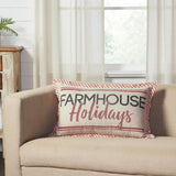 Farmstead Red Farmhouse Holidays Pillow-Lange General Store